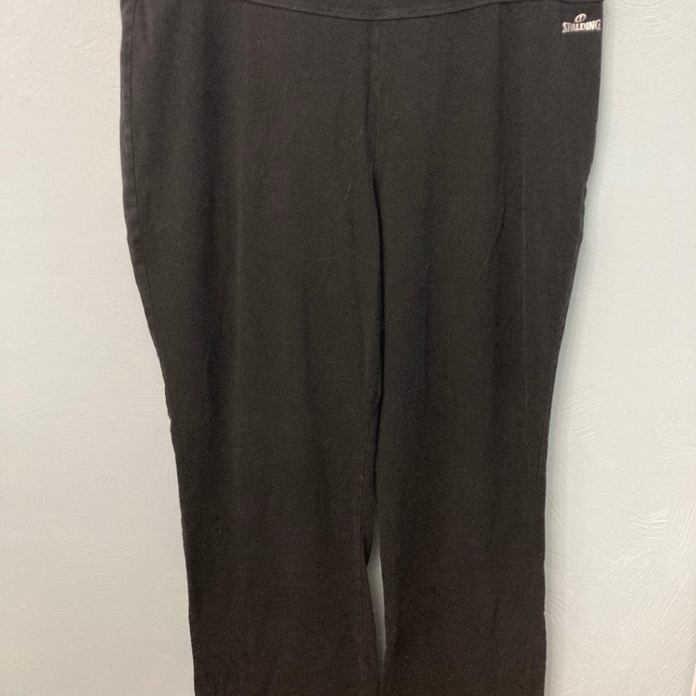 Spaulding women’s plus size 1XL black yoga pants